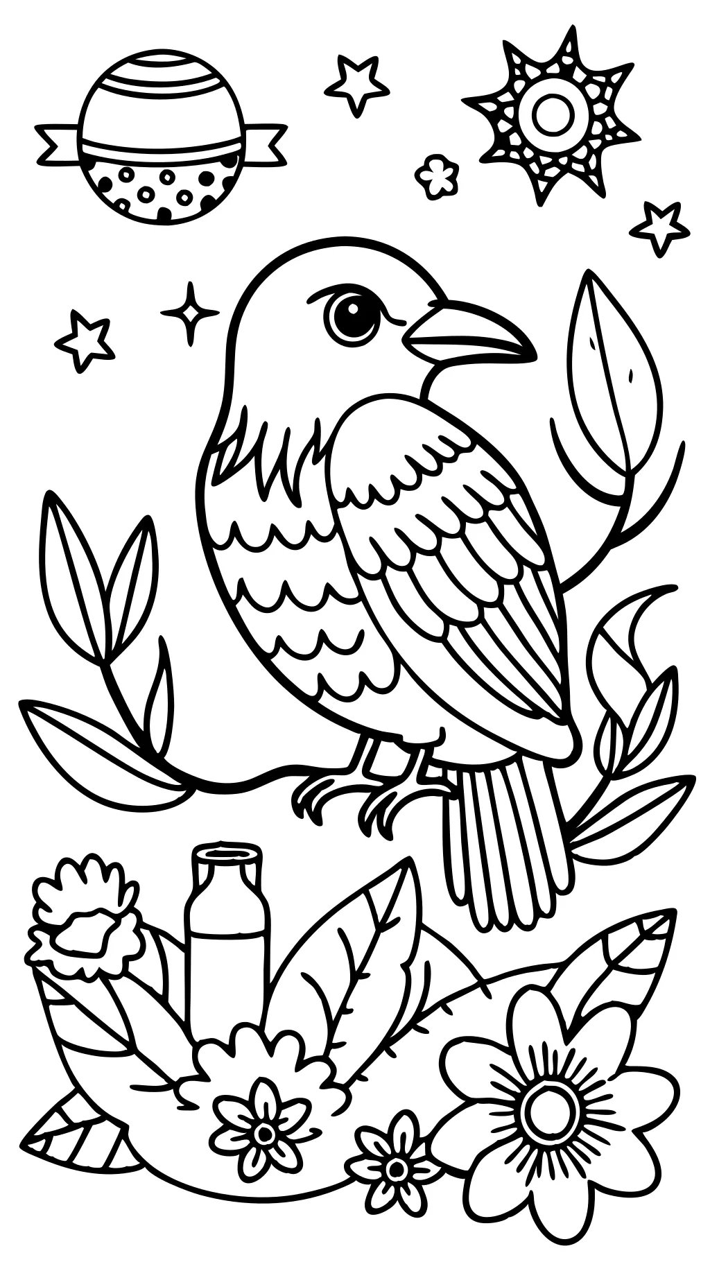 coloriages pour les oiseaux